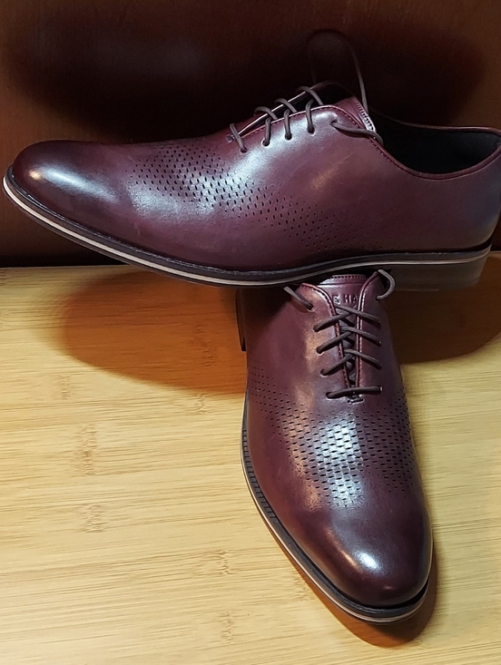 COLE HAAN GRAND ØS C33472 WASHINGTON GRAND LASER MENS CORDOVAN OXFORDS SIZE 10 M main image 13